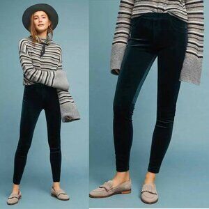 Sanctuary Womens Green Velvet Leggings